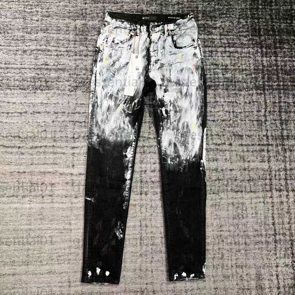 

mens pant designer jean black pants denim sweatpants fashionable two-color design outdoor streetwear designer purple jeans men clothes, Blue