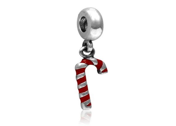 

whole 20pcs lot beautiful christams candy cane silver plated alloy metal dangle diy charms fit european bracelet necklace 3165391, Bronze;silver