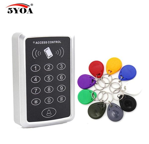 

5yoa access control system rfid card keytab proximity door lock 5yoa tag em id keypad device key fobs controller3099254