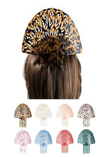 

classic hair combs for women acetate hair accessories tortoiseshell jewelry vintage pin flamenco dancers comb 2202186289118, Slivery;golden