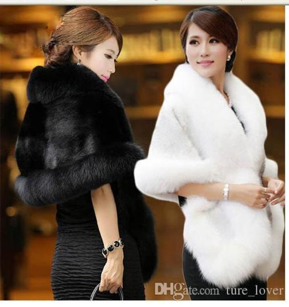 

wedding bolero faux fur wedding wraps white black bridal shawls shrugs wedding accessories9035172