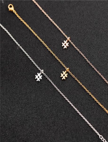 

10pcs tiny initial alphabet hashtag bracelet simple stamped number character symbol letter sign piano musical note bracelets3011690, Golden;silver