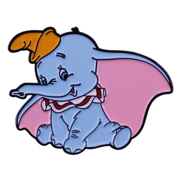 

cute cartoondumbo brooch fashion classic anime character badge6800730, Blue
