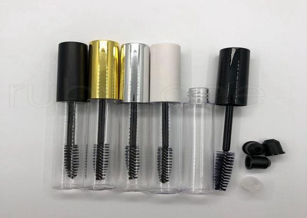 

10ml mascara tube packing bottles make up empty tube plastic transparent portable mascara tube with eyelash wand brush rra18848439628