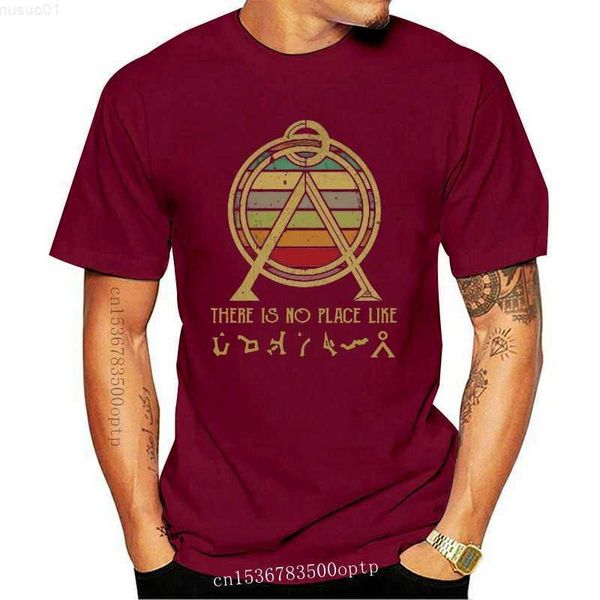 

men's t-shirts new brand stargate there is no place like shirt summer men short sleeve t-shirt l230715, White;black