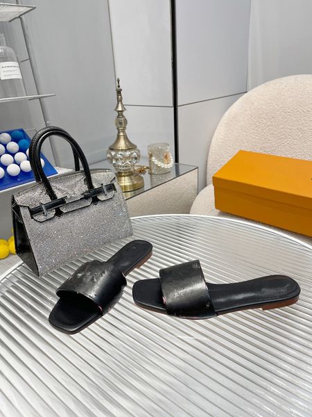 

designer sandals men women luxury slide flats thick bottom flip flops embroidered printed jelly rubber 0709, Black