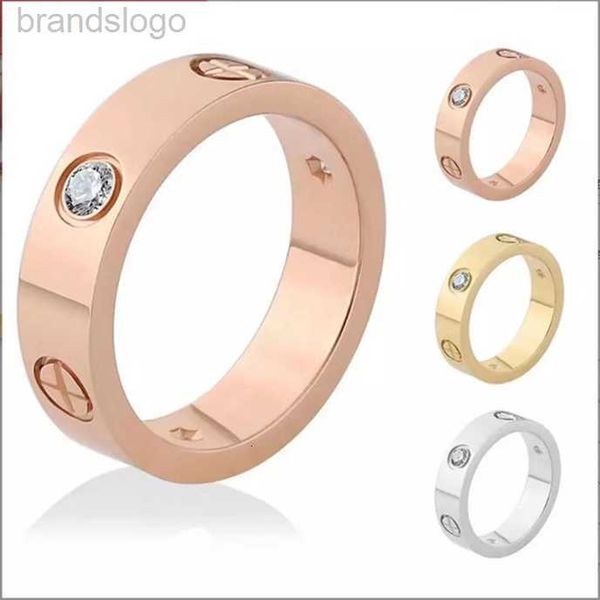 

wedding rings love screw ring womens mens classic luxury titanium steel gold plated jewelry gold silver rose never fade 4 5 6mm unique engag