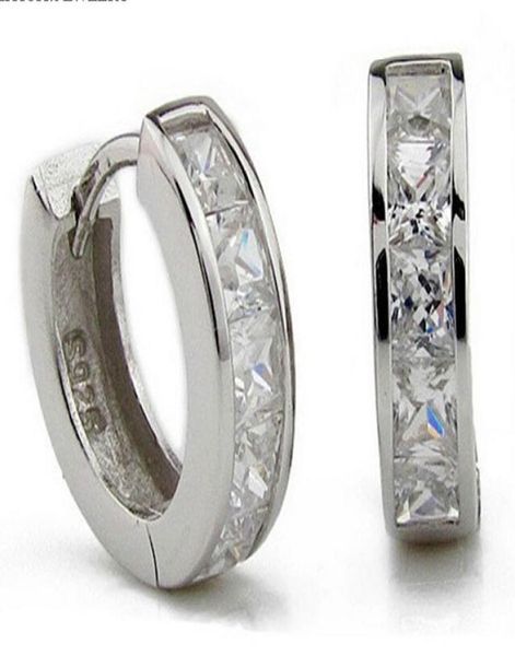 

3ct swiss diamond earrings new jewelry 925 sterling silver earrings hoop ear cuff clips mens earrings stud for wedding party ps0075284389, Golden;silver