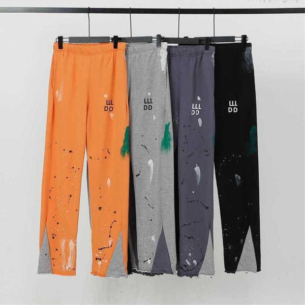 

men's jeans galleries depts designer sweatpants sports pants fashion hand dot lettered printed and women's pairs baggy casual pant, Black