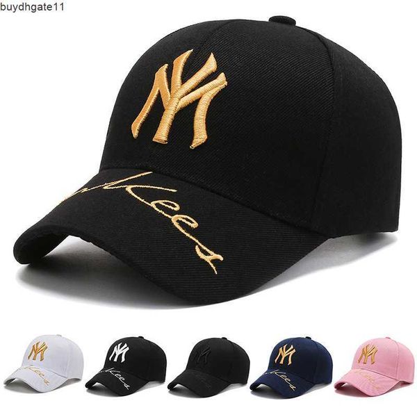 

2023 new ball caps my embroidery baseball cap adjustable fashion sports women men visor hat hip hop ny gorras wholesale anbo, Blue;gray