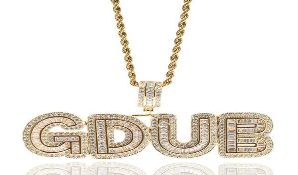 

az custom name letters necklaces mens fashion hip hop jewelry large crystal sugar iced out gold initial letter pendant necklace1502737, Silver