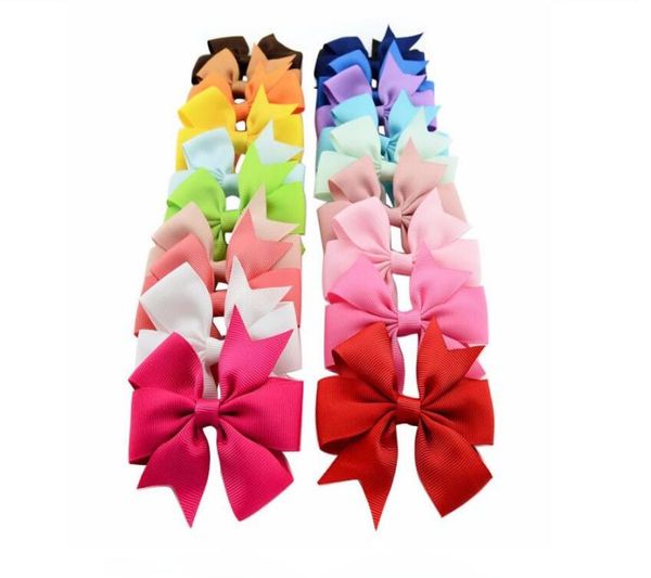 

bows hair pin for kids girls children hair accessories baby hairbows girl hair bows with clips flower clip 40 colors4374036, Slivery;white