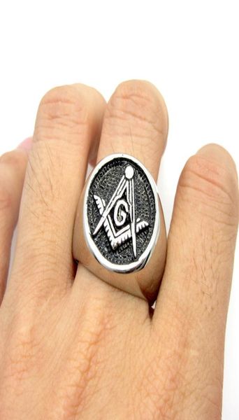 

brand new fashion gift for men039s biker stainless steel silver black masonic band casting mason ring band size 8135206094