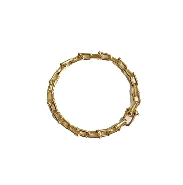 

charm bracelets an letter t family hard series u-shaped bracelet necklace designer jewellery luxury love bangles for mens womens bijoux cjew, Golden;silver