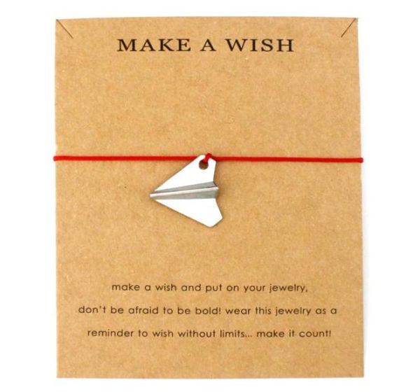 

paper plane airplane adjustable bracelets silver charm women men boys girls fashion jewelry christmas gift many styles9752342, Golden;silver