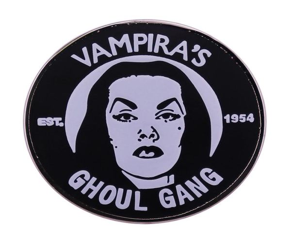

vampira039s ghoul gang enamel pin brooch punk horror gothic badge halloween spooky jewelry decor9197496, Blue