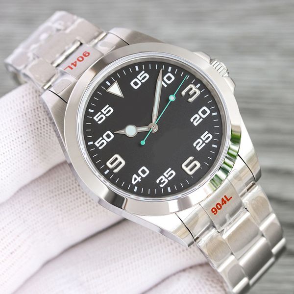 

luxury menes watch black 40mm dial automatic mechanical movement 316 steel bran designer watches for men, Slivery;brown