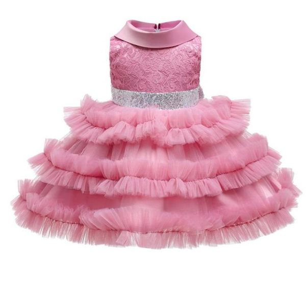 

girl039s dresses toddler baby girl tutu party dress for girls 1 years bithday wedding kids sequin bow elegant princess children7624725, Red;yellow