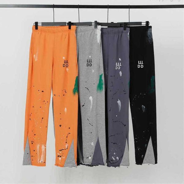 

men's jeans galleries depts designer sweatpants sports pants fashion hand dot lettered printed and women's pairs baggy casual pant, Black