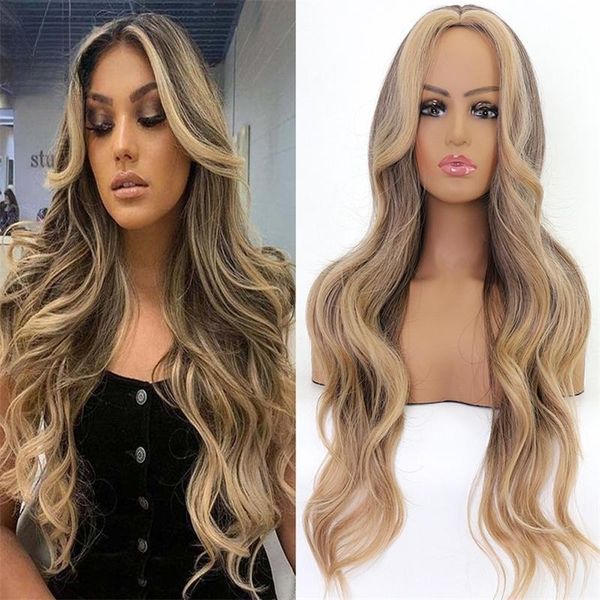 

europe and the united states wig fashion explosion female gold does not pick the face color, Black;brown