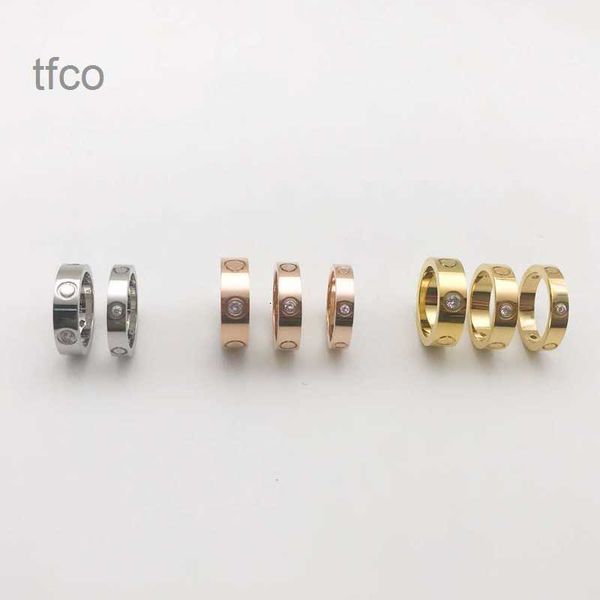 

classic luxury love band ring fashion woman wedding rings 316l stainless steel designer jewelry, Silver