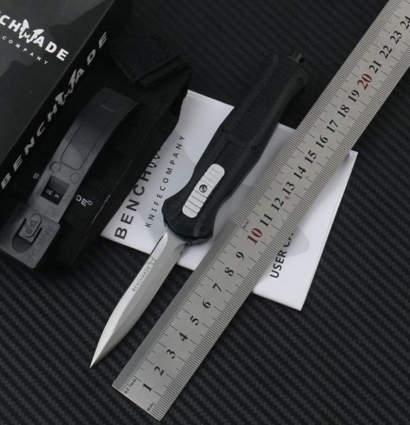 

automatic mini infidel double benchmade 3350 knives with d2 steel spear point edc nylon tactical sheath survival knife pocket gear5166958