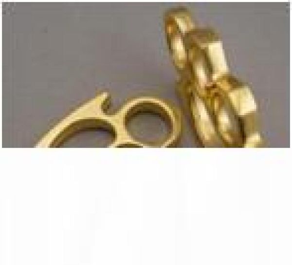 

new stainless steel ring brass knuckle dustersself defense personal security women039s and men039s selfdefense key rings2803104, Slivery;golden