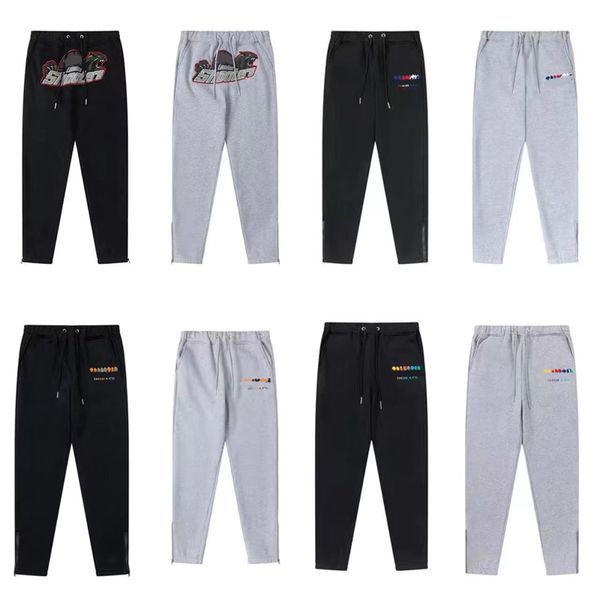 

designer clothing casual pant traps plush sanitary pants for men women loose fitting casual high street cotton pants with gray black