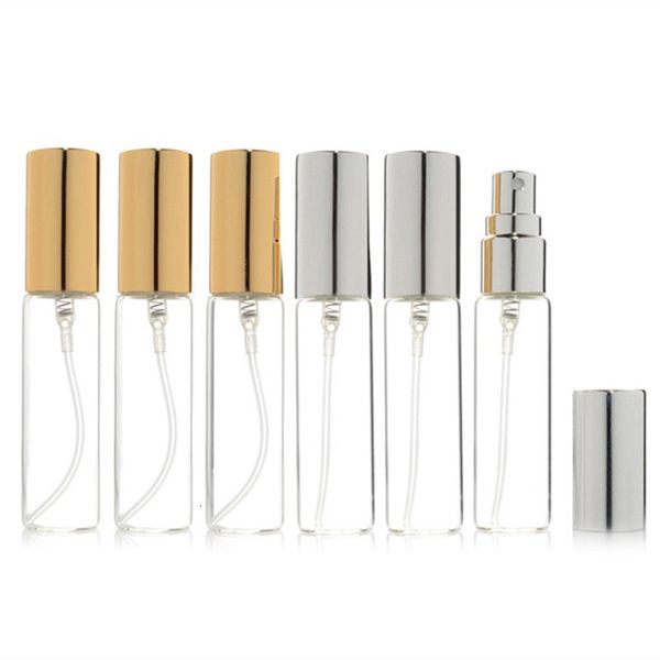 

perfume bottle 20pcs/batch 5ml 10ml 15ml 20ml transparent thin glass perfume bottle spray atomizer empty vial can be refilled with mini spra