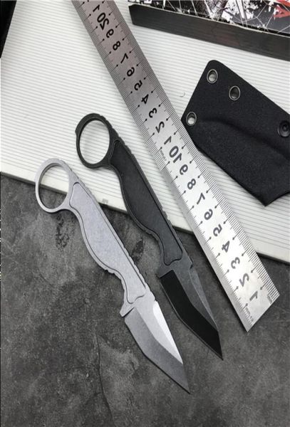 

k wash sheath knife handle steel survival abs stainlss stone 440c fixed blade knives with straight promotion edc tools feied8711865