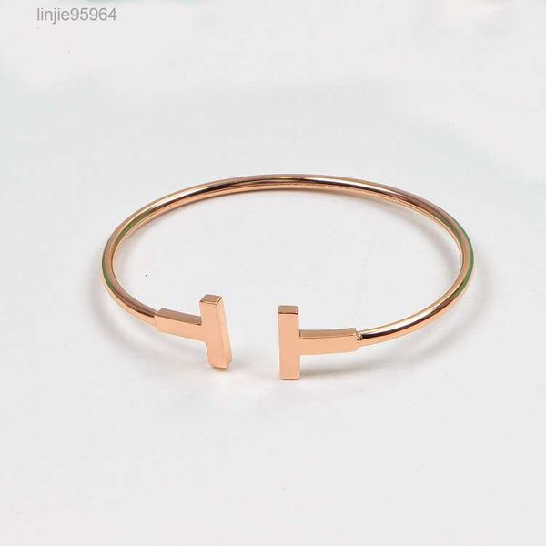 

fashion gold bangle for women stainless open cuffs t bangles bracelet mens jewlery silver rose black pulsera mujer1
