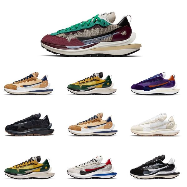

designer sacai vaporwaffle ld waffle sacais running shoes for men women sail black gum summit white nylon orange mens sports sneakers traine, White;red