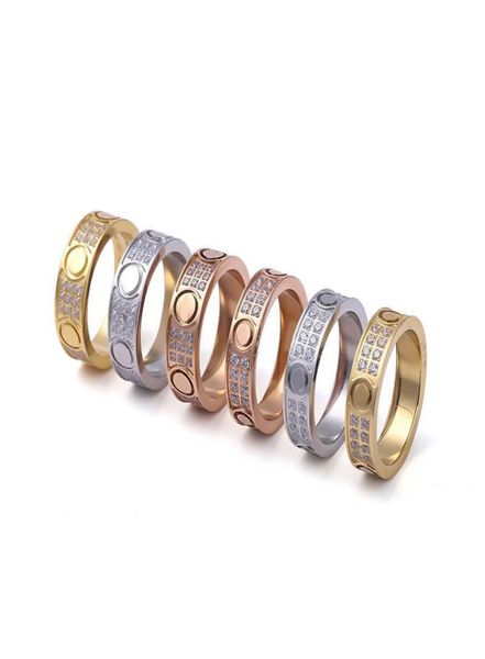 

luxury designer boutique 316l titanium steel rings lovers band rings size for women and men brand jewelry8676418, Silver