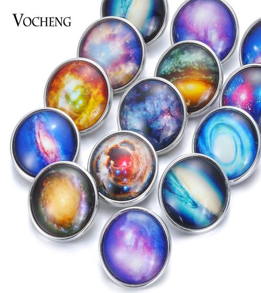 

vocheng noosa mix colors fluorescence glass ginger snap charms 18mm luminous snap button jewelry vn18479472037