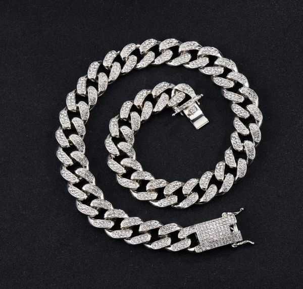 

chains 19mm iced out men jewelry micro pave 5a cz hip hop cuban link chain thick heavy chunky necklace for boy father day gifts7773245, Silver