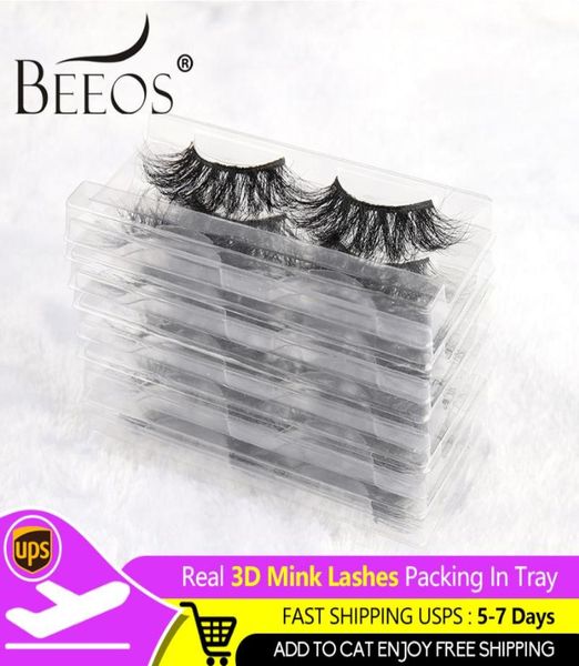 

false eyelashes natural 3d mink with trays fluffy wispy 20mm fake lashes volume extension beauty makeup7163971
