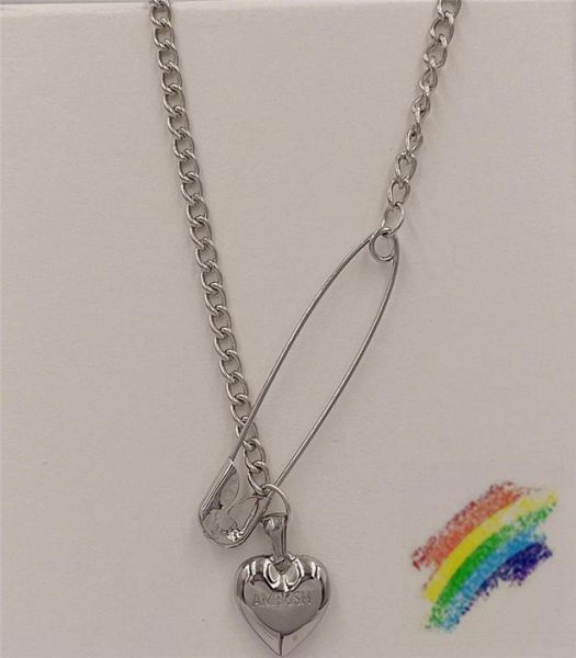 

necklace men women quality original gift box and cloth bag accessories3837722, Silver