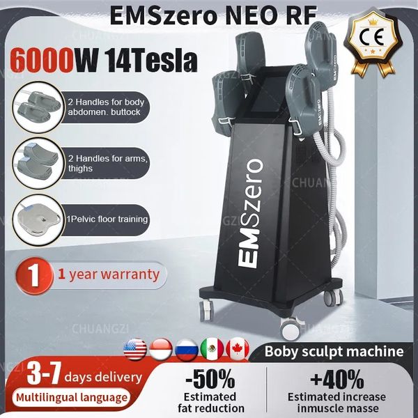 

2023 new emszero 14 tesla 6500w nova ems muscle sculpting stimulator neo hi-emt machine beauty equipment