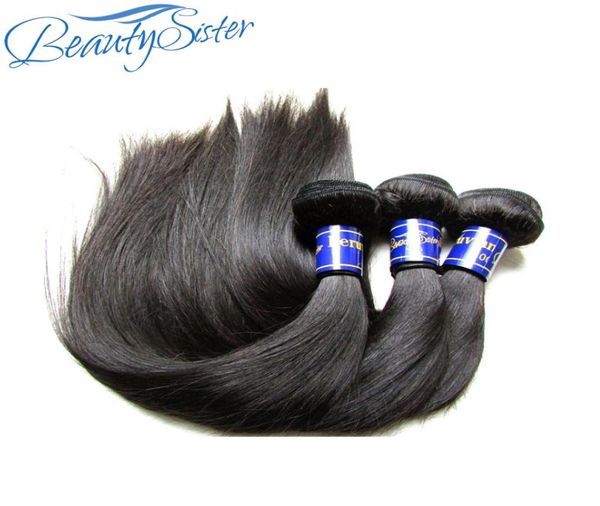 

beautysister hair products peruvian virgin human hair bundles weaves 3 pcs 300g lot unprocessed remy human hair natural color last8545184, Black