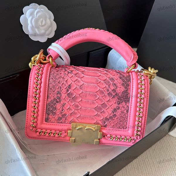 

fashion womens shoulder bag leather clamshell handbag beautiful pattern 18k gilt metal metal buckle gold chain crossbody bag boy mommy bags
