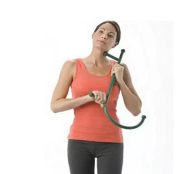 

cane back hook massager neck self muscle pressure stick tool manuel trigger point original point massage rod2842938