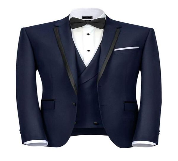 

notch lapel handsome groomsmen two buttons wedding groom tuxedos men suits weddingpromdinner man blazerjackettievestp8093918, Black;gray