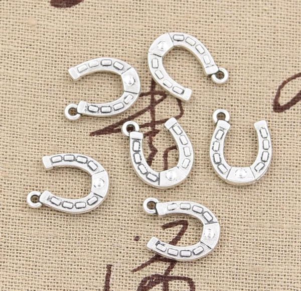 

charms lucky horseshoe horse 1512mm antique making pendant fitvintage tibetan silverdiy bracelet necklace3896215, Bronze;silver