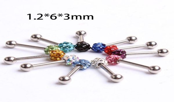 

single crystal helix ear ring 50pcslot es04 mix 10 colors body pircing jewelry ferido shamballa ring4797480, Slivery;golden