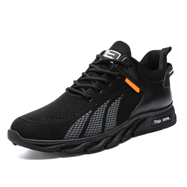 

flying woven mens shoes designer knit shoe men's sports shoes breathable sneakers hiking shoe casual black men trainers with box item z