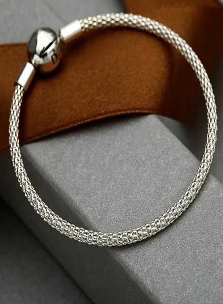 

exquisite fashion bone bracelet for 925 sterling silver classic with original box ladies silver woven bracelet4309855, Golden;silver