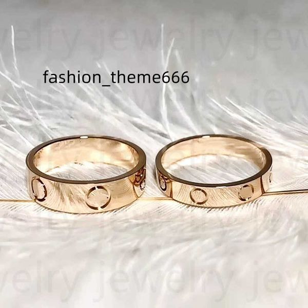 

band rings classic screw ring titanium steel silver love ring male and female rose gold hand ornaments couple ring party gift size width opt