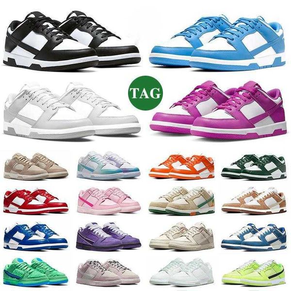 

casual panda low shoes men women designer shoes triple pink active fuchsia orange brown red rose whisper grey fog outdoor lows mens womens t, Black