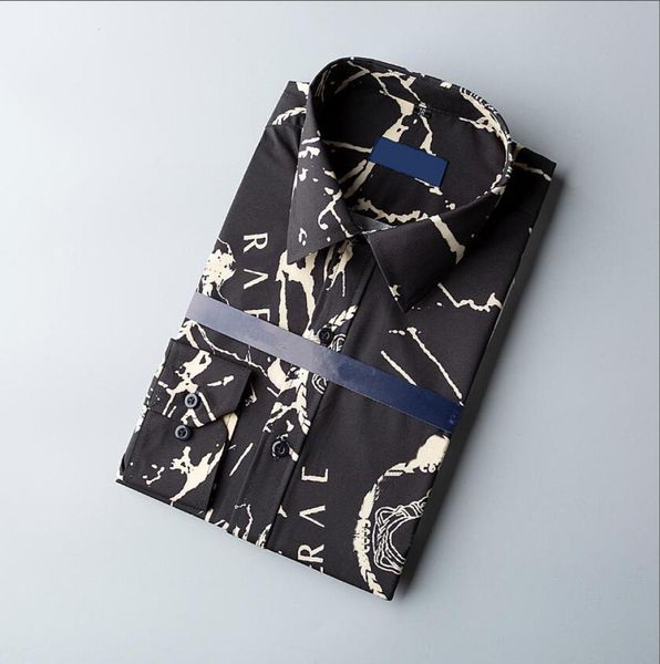 

2023 mens shirt luxurys designers menswear casual bussiness shirtsa classic man dress shirts men long sleeve brand fashion spring 9928779, White;black