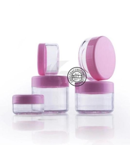 

100pcs 3g5g10g15g20g small empty cosmetic refillable bottles plastic eyeshadow makeup face cream jar pot container bottle3076708